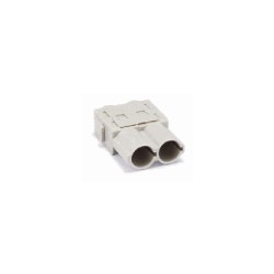 Insert HM modulaire, Raccordement à Sertir, mâle, 2 pin, 70A, Polycarbonate 